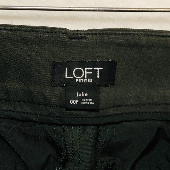 LOFT Petite Dark Olive Green Skinny Ankle Pants - Picture 4 of 12